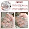 Handgefertigte Nagelkunst Tragenägel Fertigprodukte Fortgeschrittener Reiner Stil Nagelaufkleber Fertigprodukte Vollstein Großer Diamant Nagelaufkleber Kollektion
