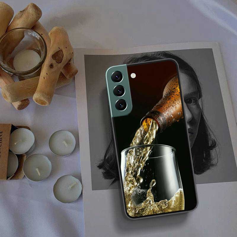 A Fresh Cold Beer Phone Case For Samsung Galaxy S22 S25 Ultra S21 S10 Plus S26 Edge S20 S23 S24 FE Cover Silicone Soft TPU C