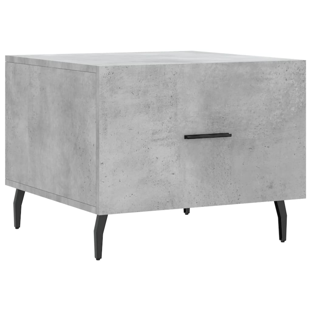  Coffee Tables, 2 Pcs, Concrete Grey, 50x50x40 Cm