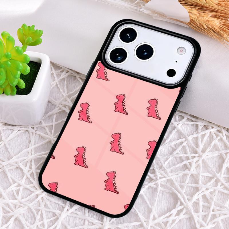 Cute Dino Phone Case for iPhone 17 Air 16 15 11 12 14 13 Pro Max Shockproof Cover