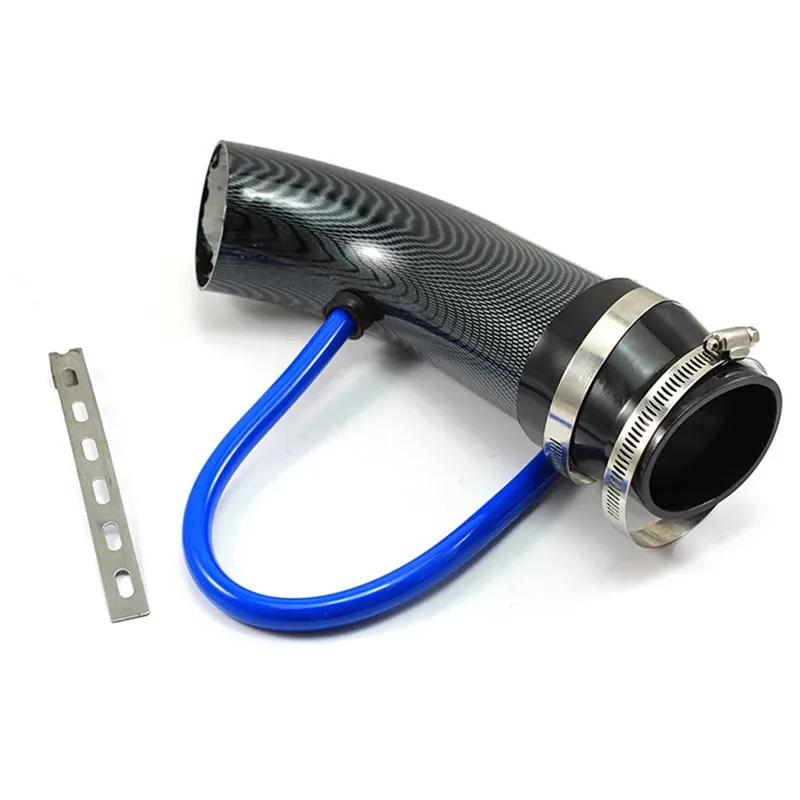 Tubo Universale 3 pollici 76mm per Presa d'Aria Condotti d'Aria Fredda Tubi Kit Sistema di Aspirazione Aria Fredda per Auto in Alluminio Tubo di Induzione Turbo