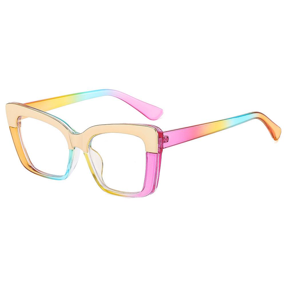 

Fashionable Womens Blue Light Eyewear With Pc Frame And Geometric Design For Faceshaped Comfort StyleF