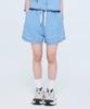 Life Work Women'S Linen Blend Denim Elastic Waist Shorts