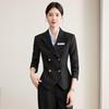 2025 Women's Autumn Black Pantsuit: Elegant Business Professional Workwear