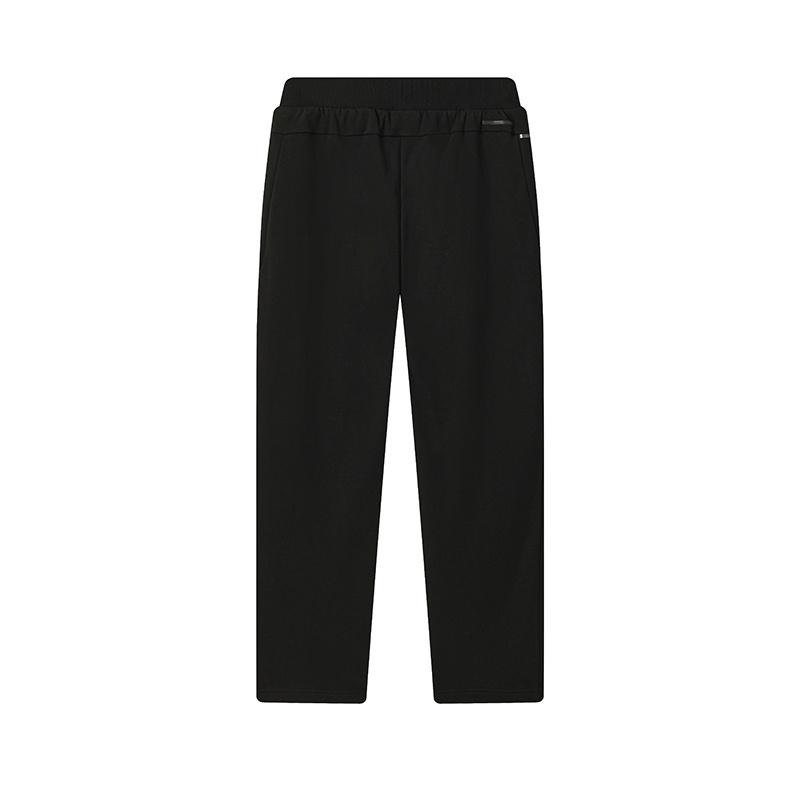 FILA White Fashion Simple Classic Versatile Comfortable Fleece Lined Knitted Casual Pants Men bottoms Black F11M543604FBK