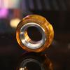 Pei Haptic Ring Mechanical Fidget Ratchet Ring EDC Toys Stainless Steel+Pei Fingertip Metal Tyre Toys Stress Spinner Fidget Toys