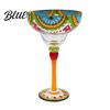 Classic Margarita Cup Mexican Hand Painted Glass Champagne Cocktail Glasses