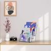 Brochure Holder 6x9 Inch 3 Tier Acrylic Literature Holders Clear Plastic Flyer Display Stand for Pamphlets, Booklets, Menus, Multi Purpose Organizer