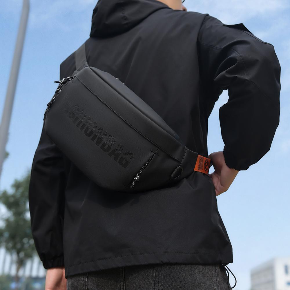 Crossbody Bag Men's Multifunctional Chest Bag Commuter Shoulder Bag