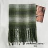 Warm Circle Yarn Shawl Cold Proof Winter Neck Scarf Wrap Women Plaid Tassel Scarf  Outdoor
