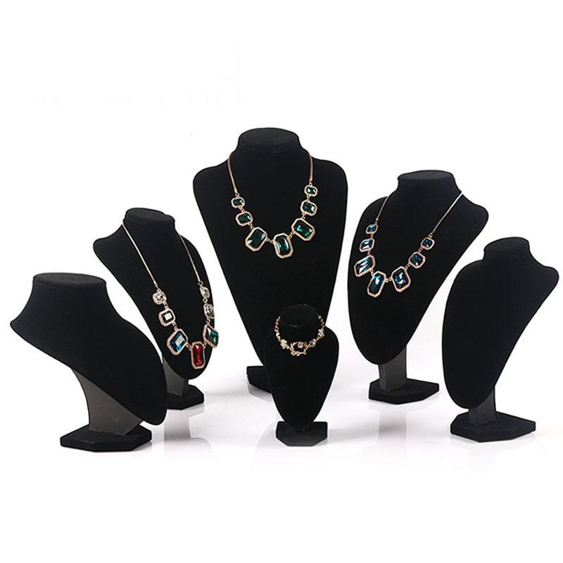 

Black Velvet Model Rack, Necklace Jewelry Display Rack, Portrait Neck Rack, Jewelry Rack, Props. 15*10cm