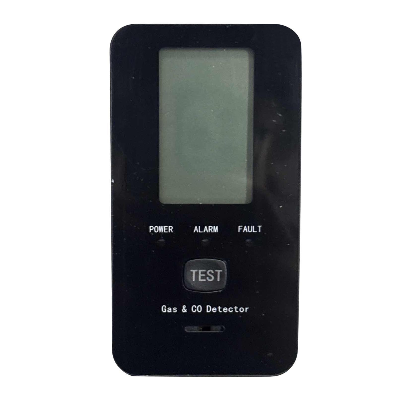 

4 in 1 Digital Gas Detector with LCD Display for Carbon Monoxide Combustible Gas Temperature and Humidity Monitoring Alarm System One Size чёрный