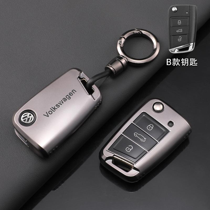 Fashion TPU Car Flip Remote Key Case Cover Holder Shell Fob For VW Volkswagen Golf 7 MK7 Tiguan MK2 Auto Keychain Accessories