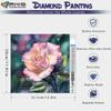 5D DIY Diamond painting Romantic flowers full diamond square/round diamond embroidery cross-stitch set home wall decorative art