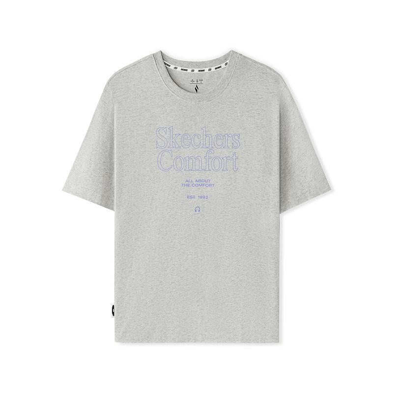 Skechers Short Sleeve Autumn Round Neck T-Shirt Men tops L325M005-0248 L