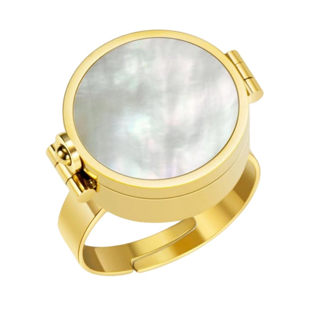 Multipurpose Adjustable Finger Ring Lip Balm And Item Storage Ring Portable Small Items Storage Solution for Daily