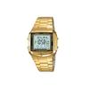 Youth Series Metal Square Classic Retro Small Gold Watch Ten Year Battery Electronic Waterproof Quartz Movement Men Watches Gray DB-360G-9A