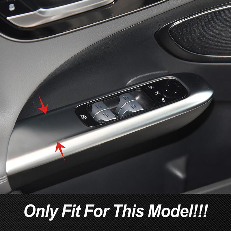 

Carbon Fiber Window Control Panel Glass Lift Switch Cover Decoration Trim For Mercedes Benz C Class W206 2022 2023 Car Accessory