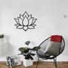 Metall Wandkunst Lotusblume Kunstwerk Wandschild Dekor Heimdekorationen für Wohnzimmer Arbeitszimmer Schlafzimmer Esszimmer