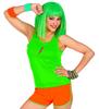Neon Orange Short Shorts 80s 90s