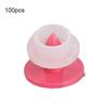 100Pcs Quality Plastic Animal Livestock Ear Tag for Rabbit Fox Dog  Marker Label(Rose Red)