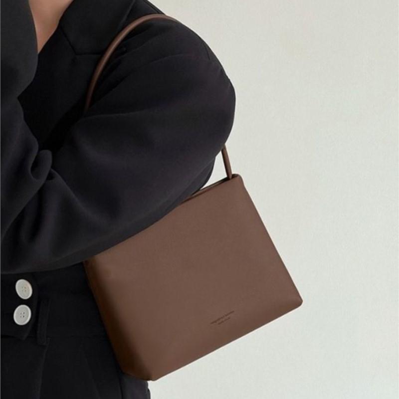 Vintage Coffee Underarm Bags Wallet Women Retro Elegance Chic Square Shoulder Handbag Luxury Crossbody Bags Aesthetic