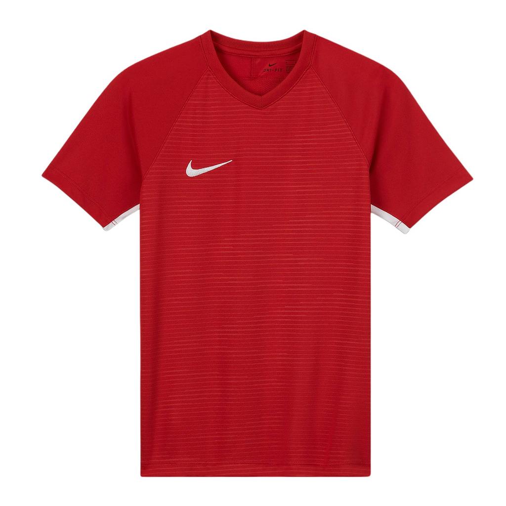 Nike Dri-Fit V-Neck Pullover Comfortable Loose Short Sleeve Kids Tops 894111-657