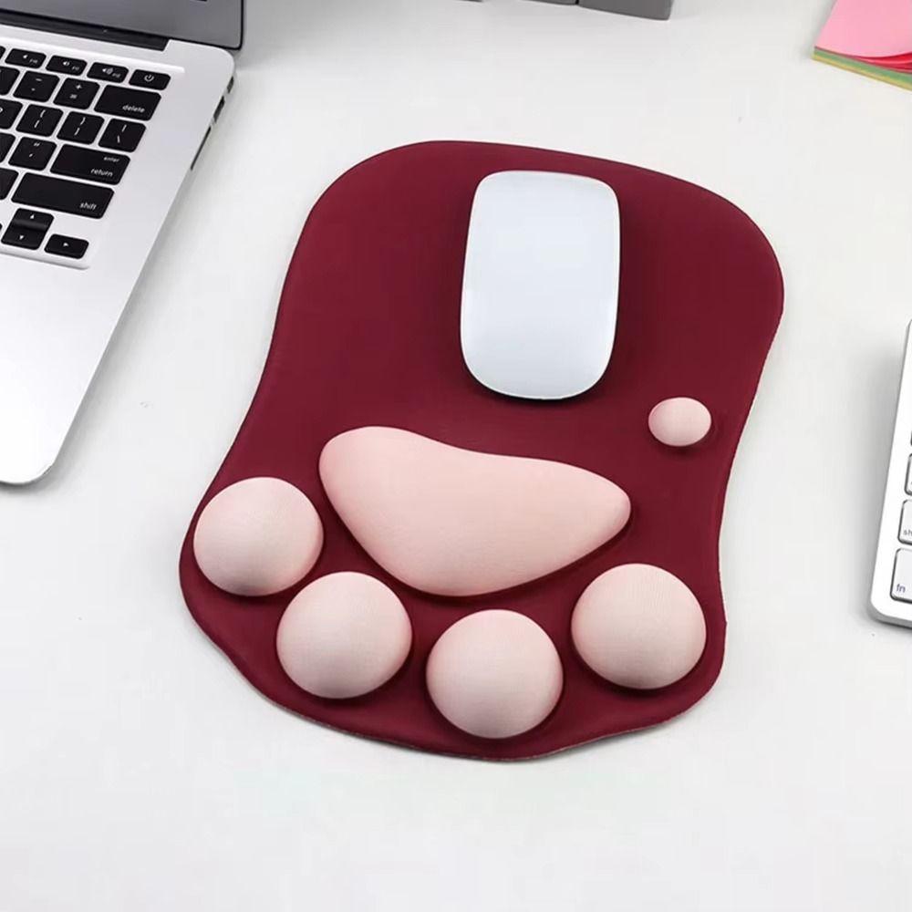 Hand Guard Gaming Mouse Pads Wrist Pad Mouse Wrist Pad Portable 3D Cat Paw Mouse Pad Office Worker
