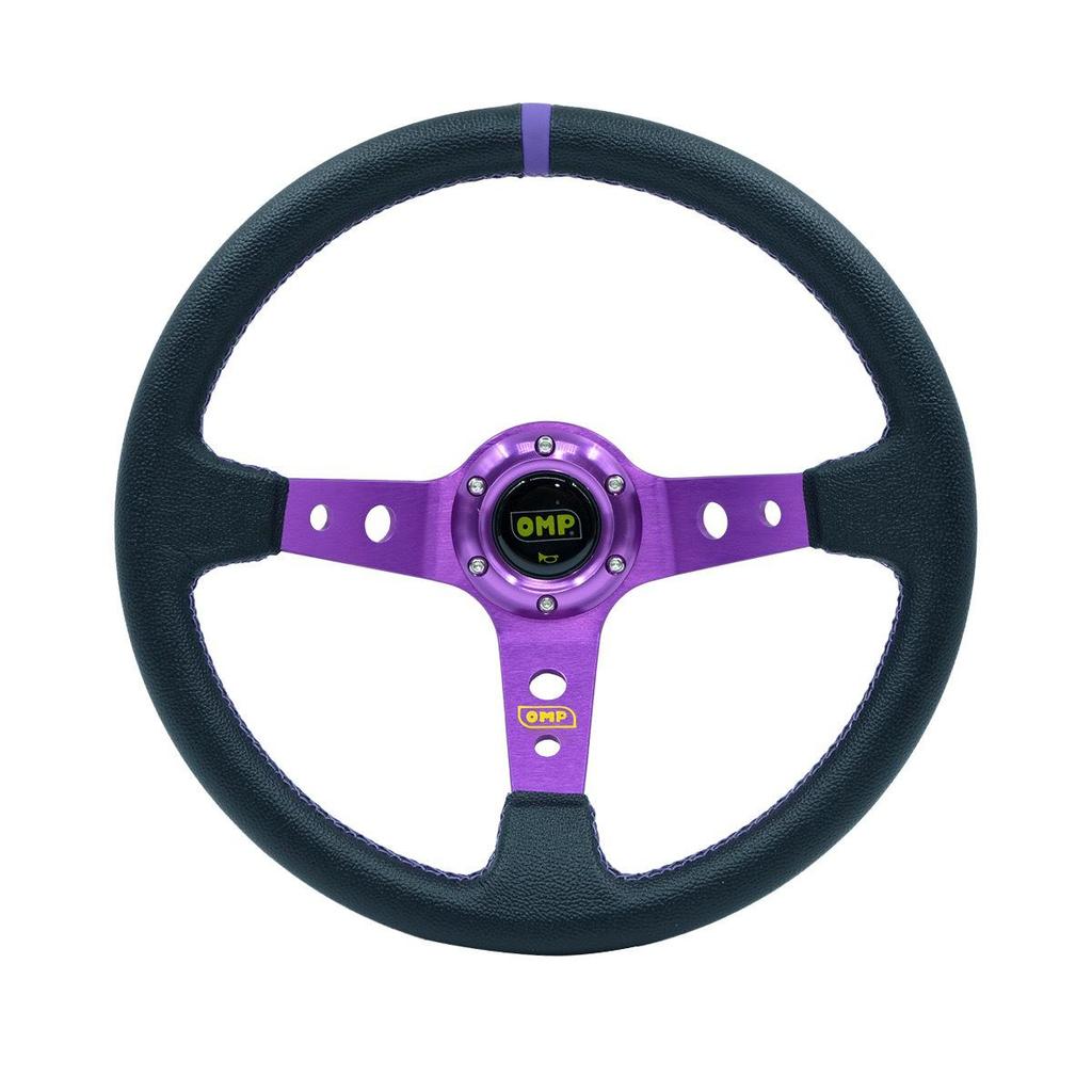 Volante da Corsa in PVC da 14 Pollici, 350mm con Finitura a Grana di Litchi, Montaggio Universale