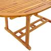 5 Piece Outdoor Dining Set Solid Acacia Wood Table & Textilene Chairs