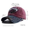 Unisex Retro Eagle Embroidered Baseball Cap Women Men Letter Dad Hat Adjustable Washed Distressed Sunshade Cap Snapback Hats