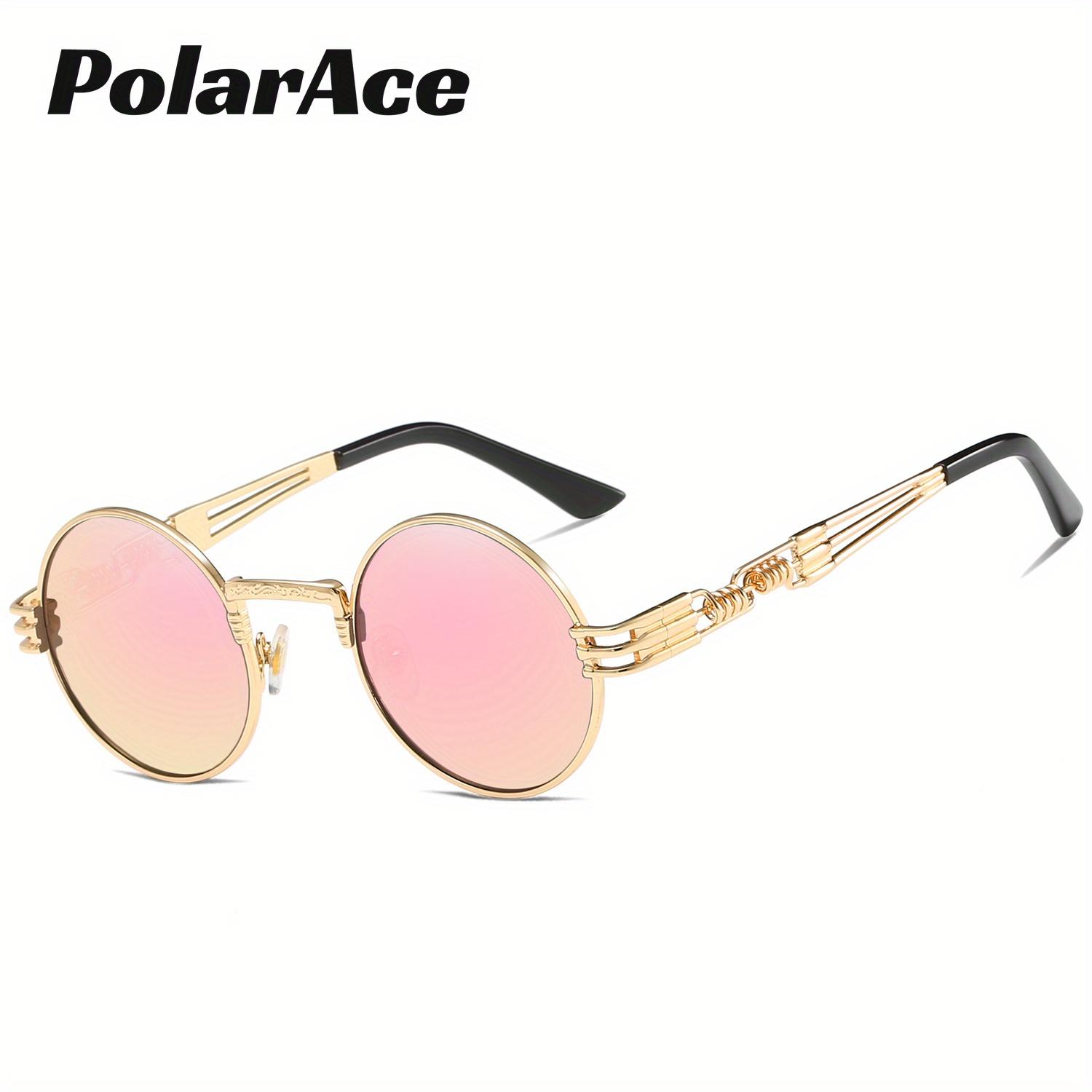 

Модні сонцезахисні окуляри PolarAce унісекс із металевими поляризаціями для водіння на вулиці, UV400 рожевий/золотий