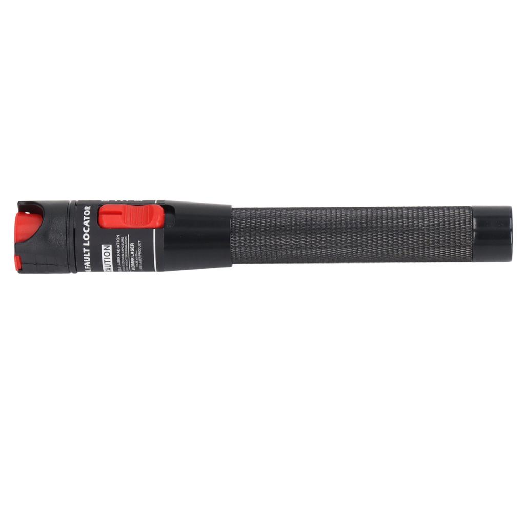 Black Fiber Optic Visual Fault Locator Anti Slip Handle Ergonomic Optical Fiber Red Lighting Pen Tester HT 50(More Than