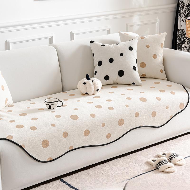 Irregular Chenille Sofa Cushion Four Seasons Universal Non-Slip Cushion Special-Shaped High-Grade Gradient Color Lazy Style Cover Cloth