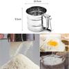1Pc Stainless Steel Flour Sieve Cup Handheld Flour Powder Shaker Strainer for Baking