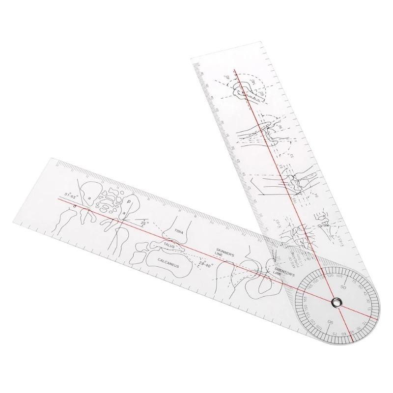 Goniometro Angolo 8 pollici Righello Medico Righello Articolazione Strumento Ortopedico Strumenti Plastica Squadretta