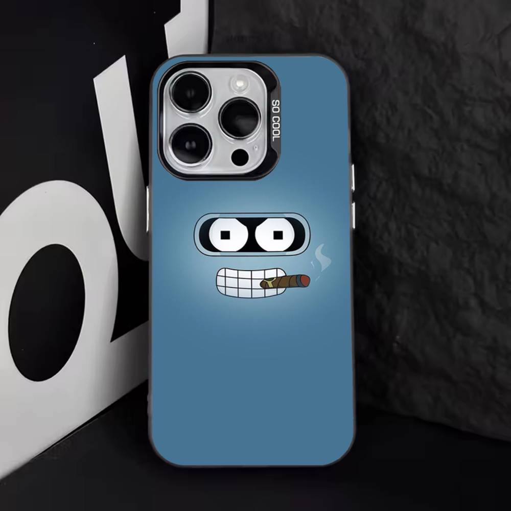 F-Futurama Funny B-Bender Phone Case For iPhone 16,15,14,13,12,11,8,7,Pro,Max,Plus,Mini,XS,SE Anti Fall Black Matte Hard