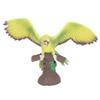Parrot Decorative Figurine with Realistic Tree Stump Base Vivid Details Decorative Parrot Animal
