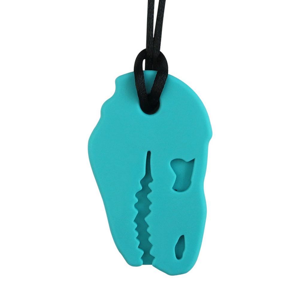 5 buc Colier de mestecat senzorial Copii Silicon de calitate alimentară Jucării de mestecat dinozaur pentru băieți fete adulți