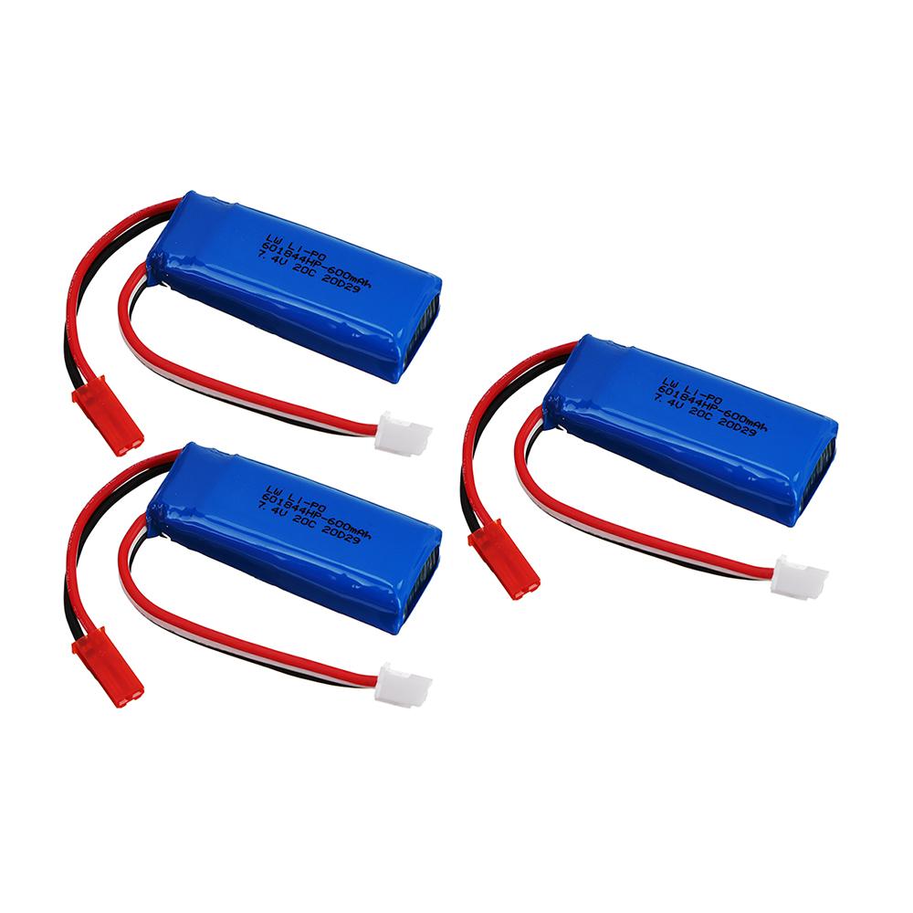7.4V 600mAh Lipo Battery Charger for WLtoys K969 K979 K989 RC Car for XK A280 A160 A300 RC Aircraft Spare Parts 2s 7.4v Battery