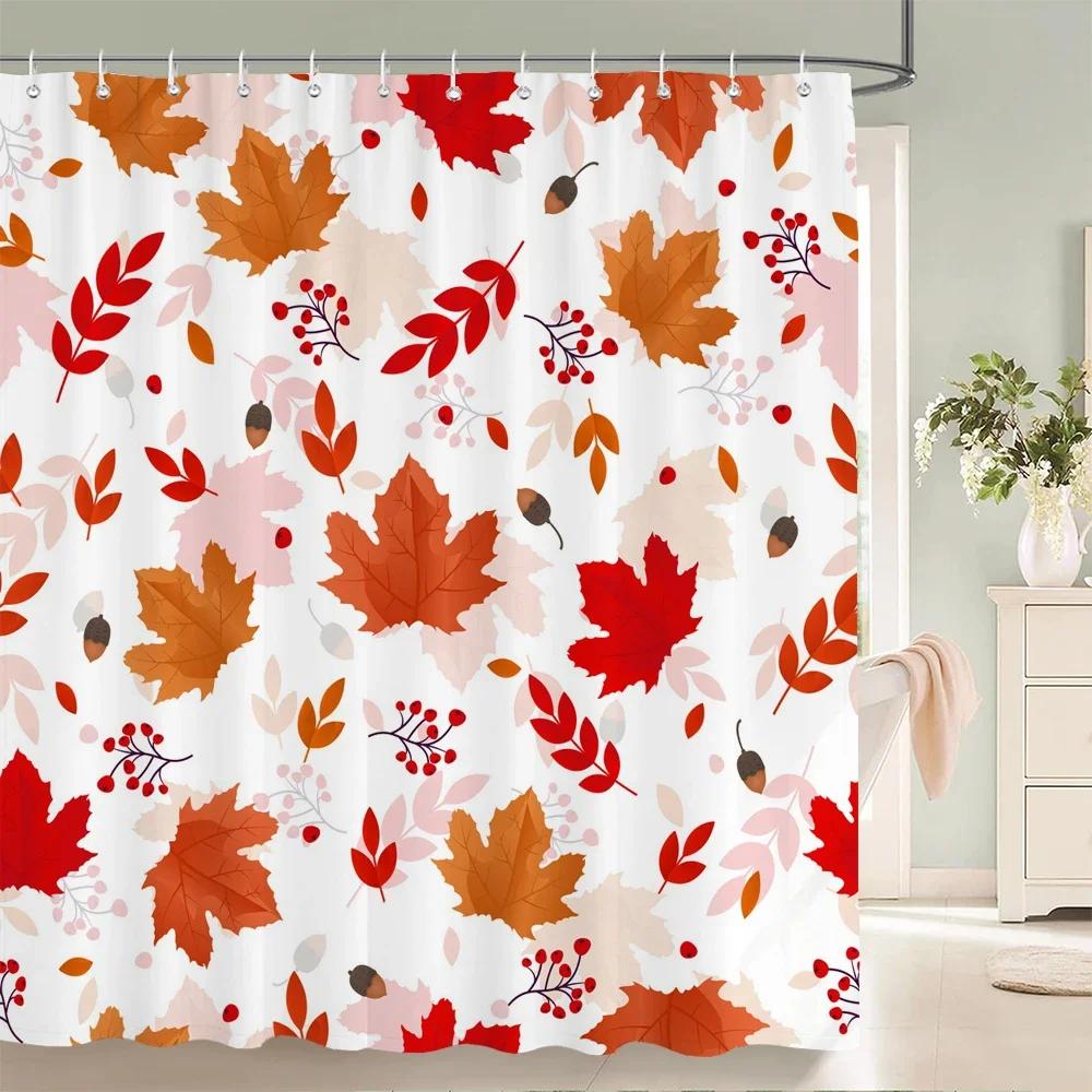 Palm Trees Leaves Shower Curtain Bathroom Waterproof Polyester Shower Curtain Printing Curtains for Bathroom Shower with Hook0