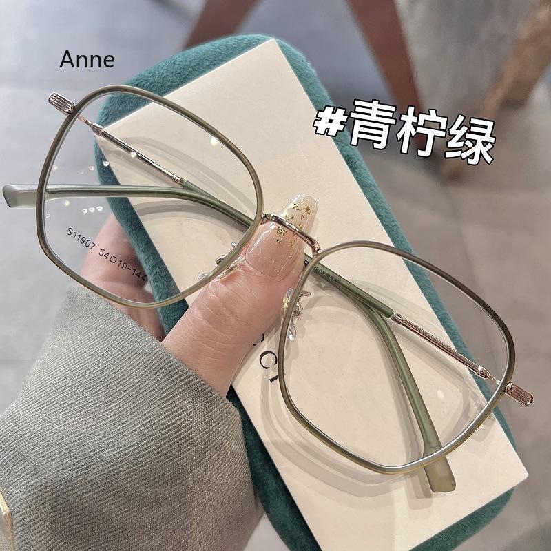 Stylish Anti Blue Light Myopia Glasses Metal Nearsighted Shortsighted Myopic Eyeglasses For Women Men Diopters 0-6.0