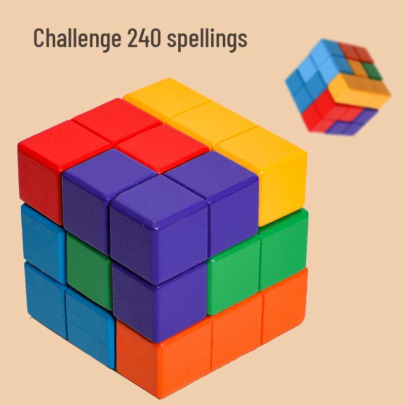 

Children s Educational Wooden Magic Cube & Marble Labyrinth Game