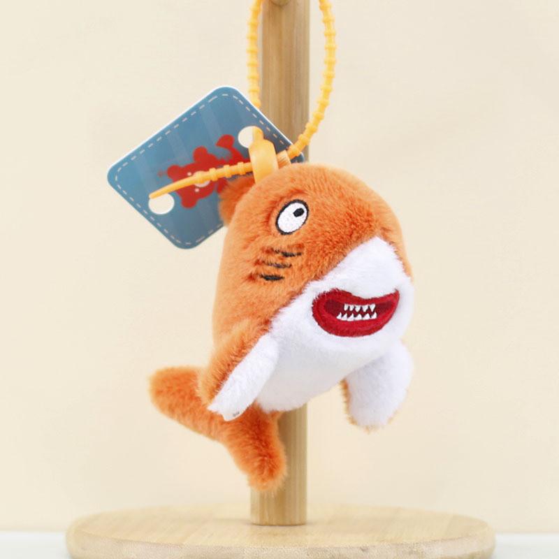 Adorable Shark Plush Keychain Cute Cartoon Shark Stuffed Toy Bag Charm Machine Doll
