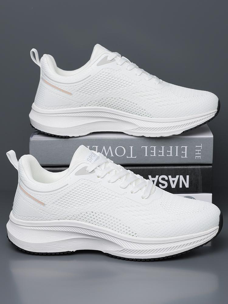 White Walking Men's Shoes Breathable Casual Lightweight Running Basketball Sneakers Male High Quality Sport Shoes Man Sneakers