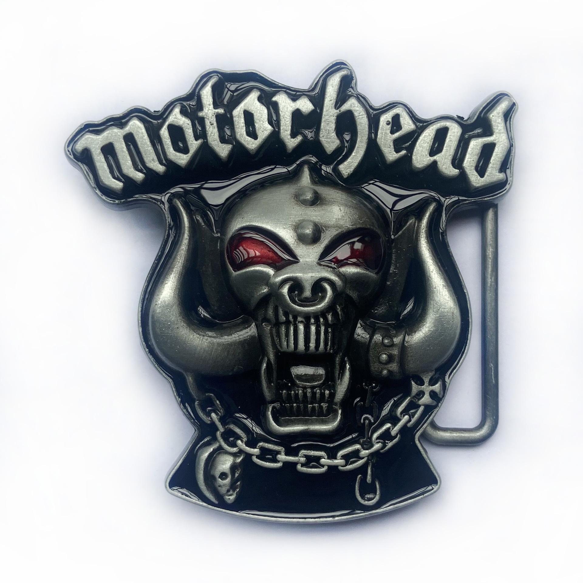 Skull Punk Motorcycle Rider Waist Belt Buckle
