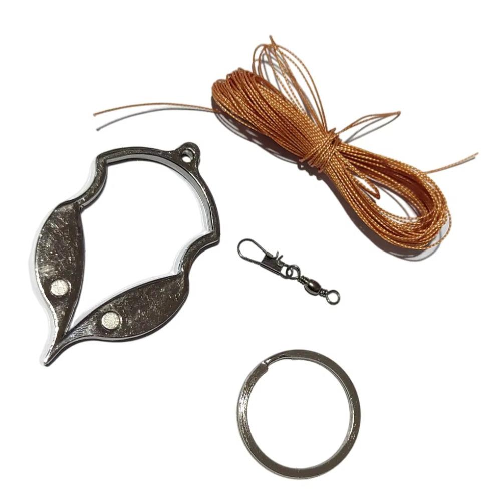 Снасть против запутывания Удалитель зацепов Нержавеющая сталь Сниматель крючков Извлекатель рыбных крючков Освободитель крючка серебряный