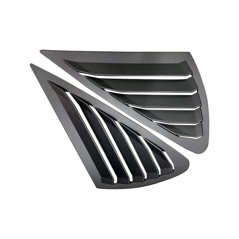 Triangle louver shark gill shaped rear window decorative window vent for Ford Focus MK2 2005-2013 hatchback 4D