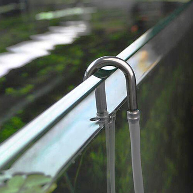  Aquariums Accessories StainlessSteel Tube UShape Pipe Oxygen Diffuser for FishTanks and Hydroponic Air System