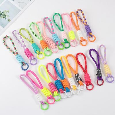 Colorful Knotted Phone Lanyard & Keychain – Trendy Anti-Lost Portable Rope for Water Cups